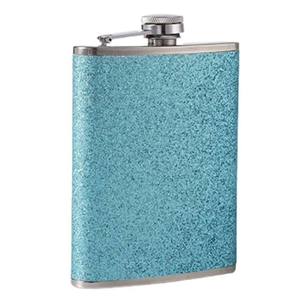 TURQUOISE‎ GLITTER PERSONAL FLASK